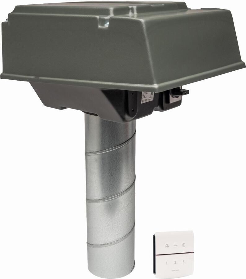 ORCON woonhuisventilator mpv-10wrb bovendaks gelijkstroom incl rf 21100190