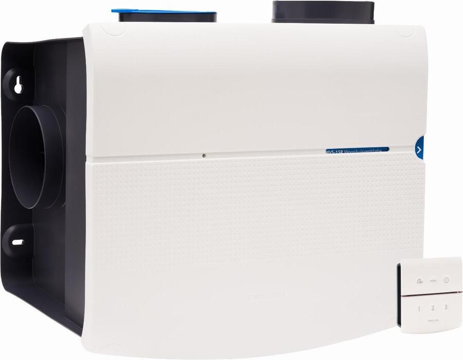 Orcon smartline MVS-15 woonhuisventilator perilex met vochtsensor en RF bediening 21130040