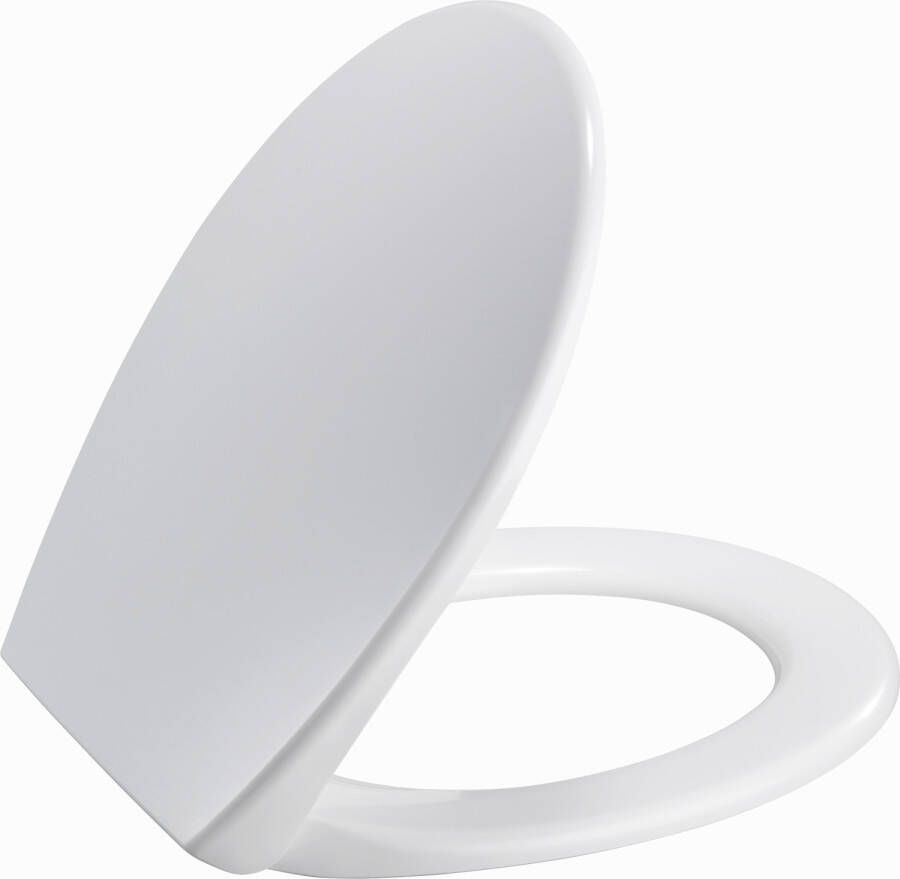 PRESSALIT 722 closetzitting met deksel soft close incl. scharnieren in roestvrij staal. Kleur wit. 722000D74999