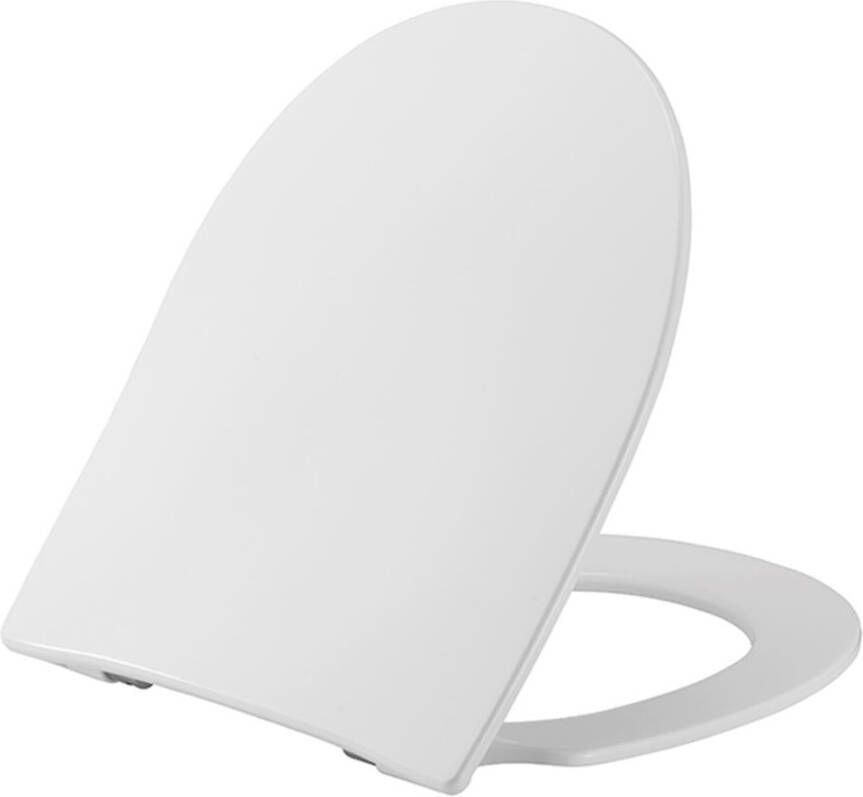 PRESSALIT Closetzitting 300 Slim m soft close m deksel Wt Combi scharnier universeel voor lift-off standaard top montage roestvr