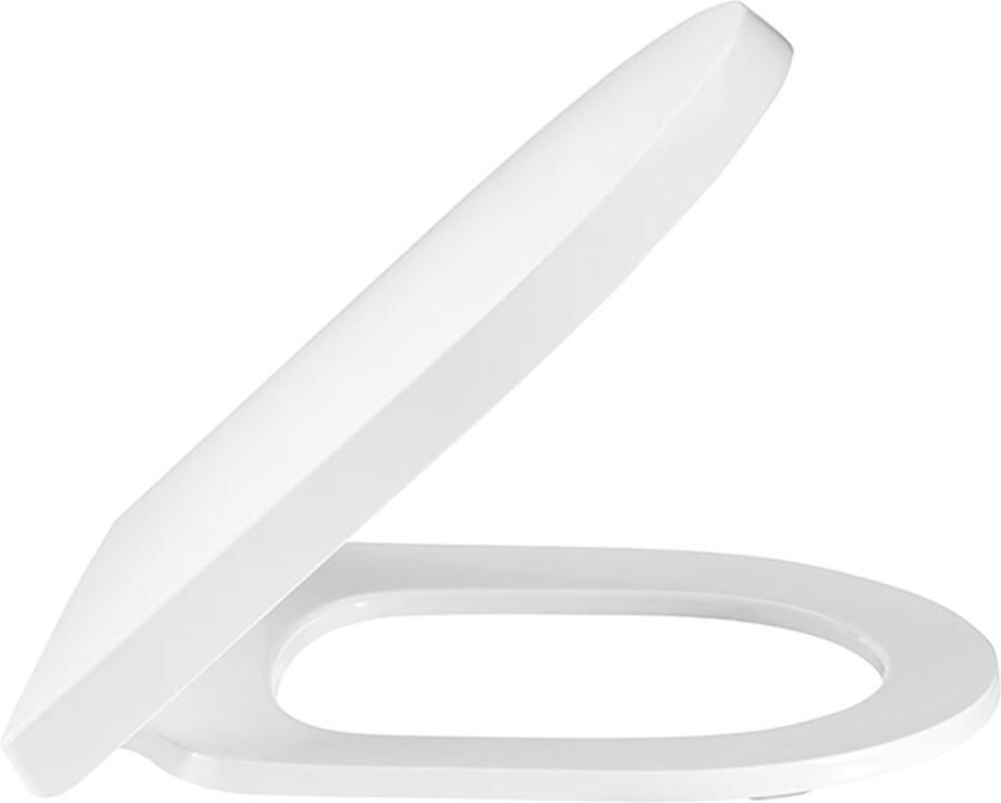 Pressalit Comfort D2 closetzitting 50x40x36.8cm softclose & quickrelease scharniermodel DK3 polygiene wit 1050011-dk3999