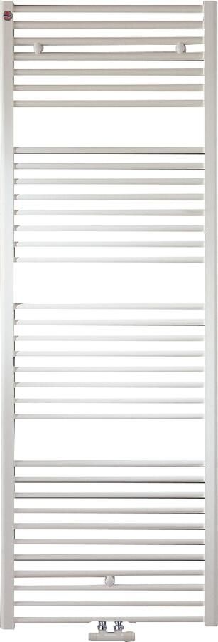 PRORAD radiator 589W recht verticaal buis rond 6x1 2''aansluitingen hxl 1154x600mm glanzend wit RAL9016