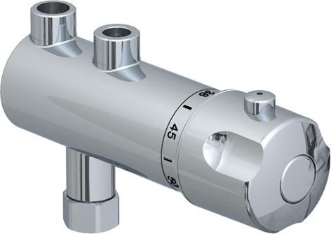RADA Compact (onderbouw )thermostatisch mengapparaat met keerkleppen en vuilfilters