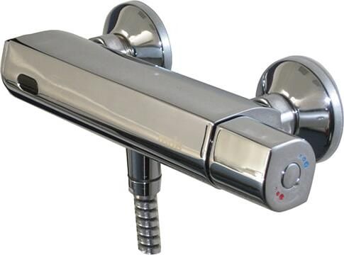 RADA Tec infrarood douchethermostaat Tec 600 HOH=15cm m. koppelingen incl. batterij chroom 21931348