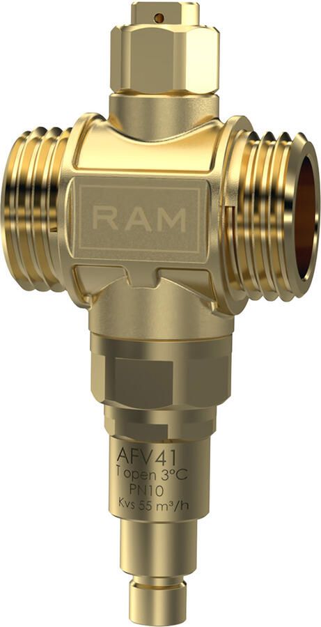 RAMINEX AFV 41 vorstbeveiligingsklep 1" x 1" buitendraad voor warmtepompen 410055
