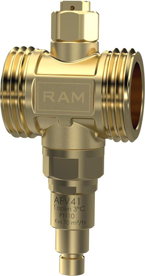 RAMINEX AFV 41 vorstbeveiligingsklep 1" x 1" buitendraad voor warmtepompen 410056