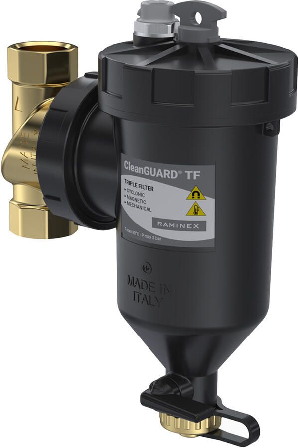 RAMINEX Clean Guard TF vuilafscheider 3 4" binnendraad DN20 voor CV-installaties 410062