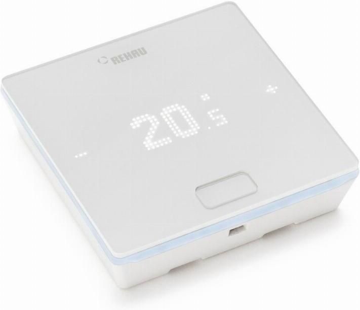 REHAU NEA SMART 2.0 Ruimtethermostaat Bus met temp vochtsensor wit (HBW)