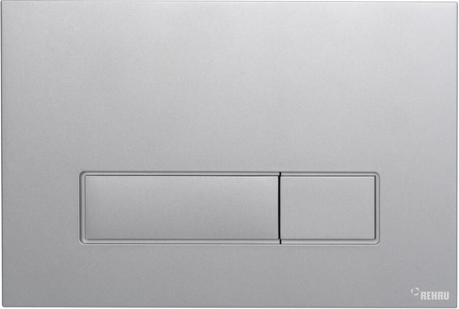 REHAU Orbit bedieningspaneel 2-toetsspoeling mat chroom 18964271808