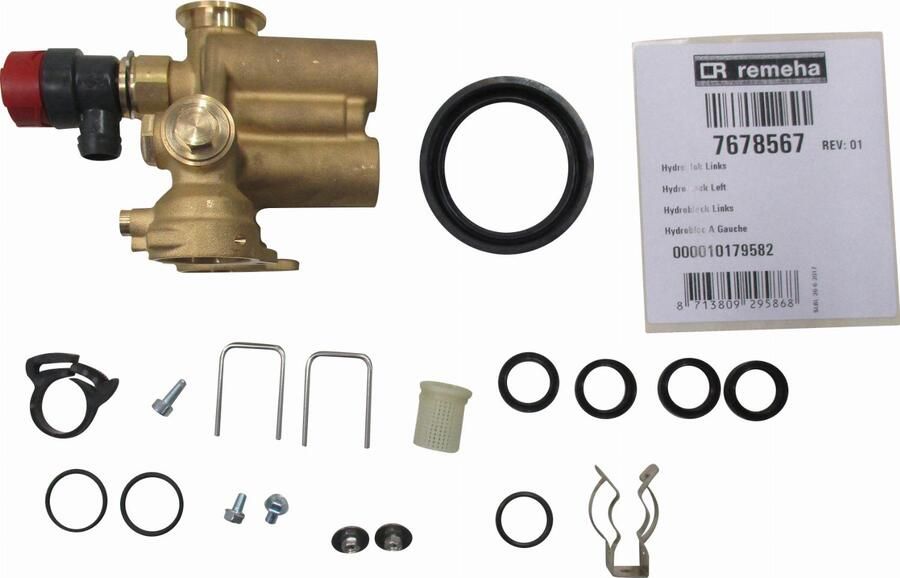 REMEHA Calenta Combi en andere series hydroblok links t.b.v. Calenta 25 40L 7678567