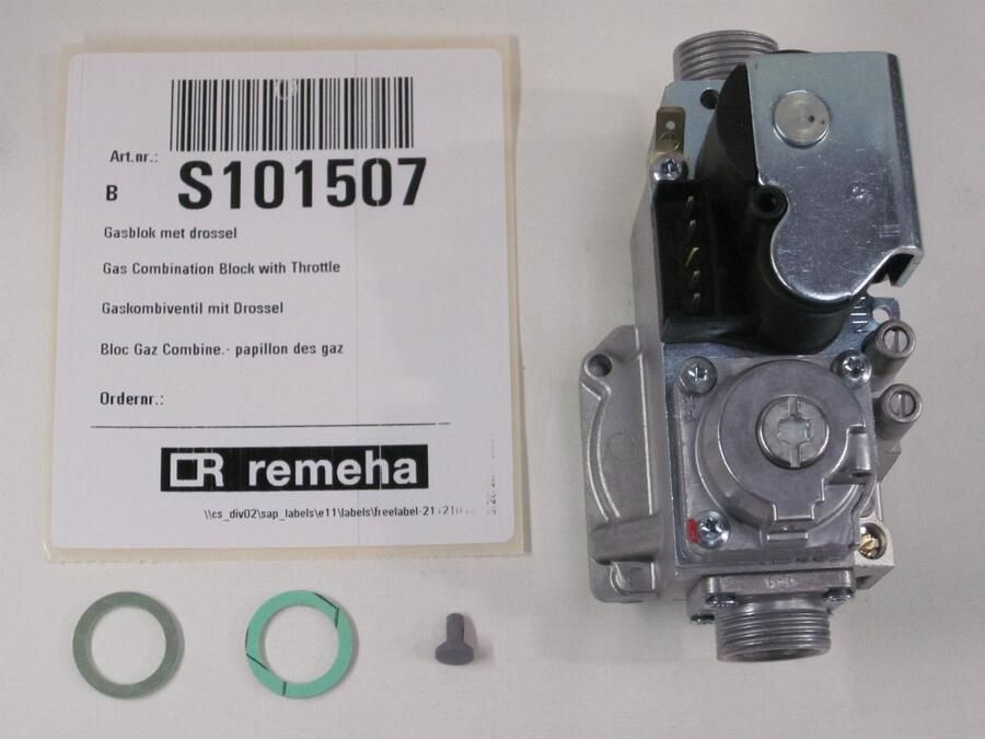 REMEHA gasblok m. drossel t.b.v. Calenta S101507