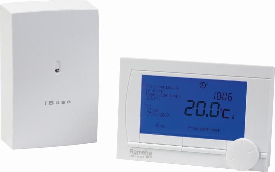Remeha iSense draadloze klokthermostaat iSense RF modulerend S101795