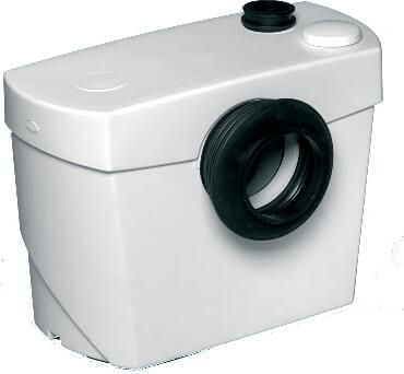 SANIBROYEUR Luxe silence Fecalienvermaler 400W opvoerhoogte 0 5m verticaal 10m horizontaal 1x DN32 + 1x DN100
