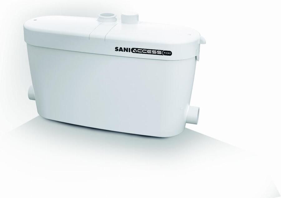 SANIBROYEUR Saniaccess Vuilwaterpomp opvoerhoogte 5m verticaal 50m horizontaal 1x DN32 + 2x DN40