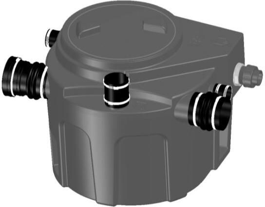 SANIBROYEUR Sanifos 110 is een compacte pomp voor het opzuigen van afvalwater uit een woning