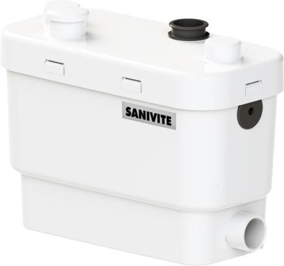 SANIBROYEUR Sanivite Silence+ vuilwaterpomp opvoerhoogte 5m verticaal 50m horizontaal 4x DN 40 1x DN32 hxbxd - Foto 2