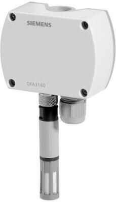 SIEMENS QFA3160(66) Opnemer rel.vochtigheid (DC 0..10 V) +temperatuur (DC 0..10V) vr verhoogde eisen.