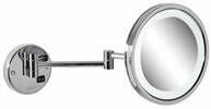 Geesa Mirror Scheerspiegel LED-verlichting 2-armig 3x vergrotend ø 215 mm Chroom 911093 - Foto 1