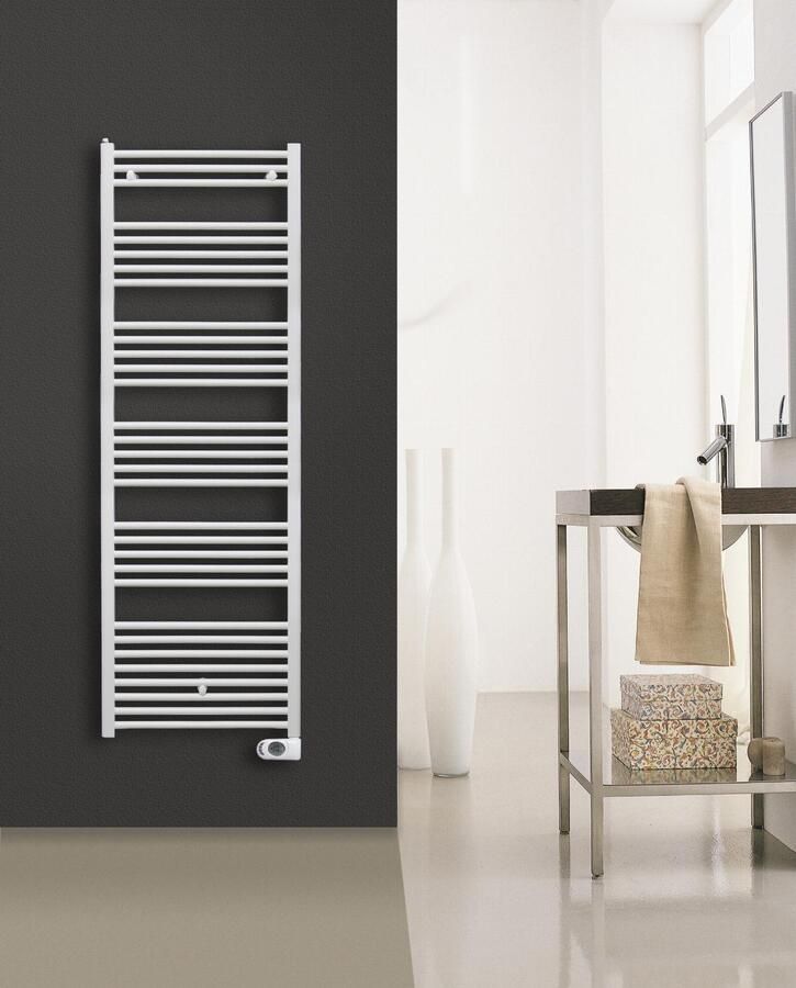 SOLAR elektrische handdoekradiator 1750 x 600mm (H x B) 1000W wit RAL9016 BSC060Y01SO01NNN01