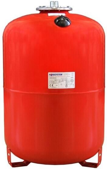 SOLAR Plus expansievat met poten 50l voordruk 1.5bar einddruk 8bar 3 4'' max 100'C continu hxO 564x365mm rood