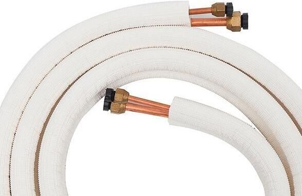 SOLAR Plus gesoleerde koperen leiding 1 4" x 3 8" 7m 9 mm 3-laags brandvertragende isolatie