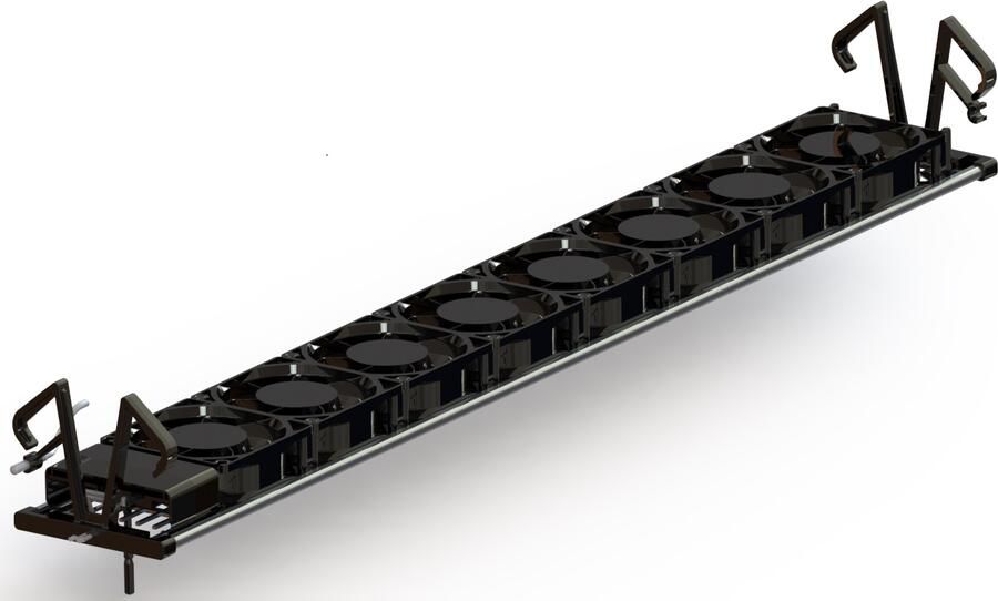 THERMRAD QuattroBoost ventilatorset (1 segment) voor C4 type 22 en 33 lengte 60cm wit QB60