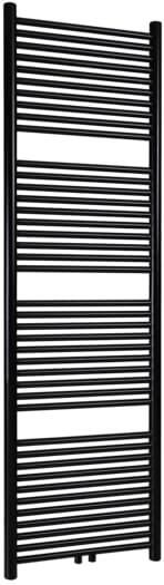 THERMRAD Tone handdoekradiator 936W Ronde stralingsbuis en collector 6 aansluitingen hxl 1800x550mm matzwart