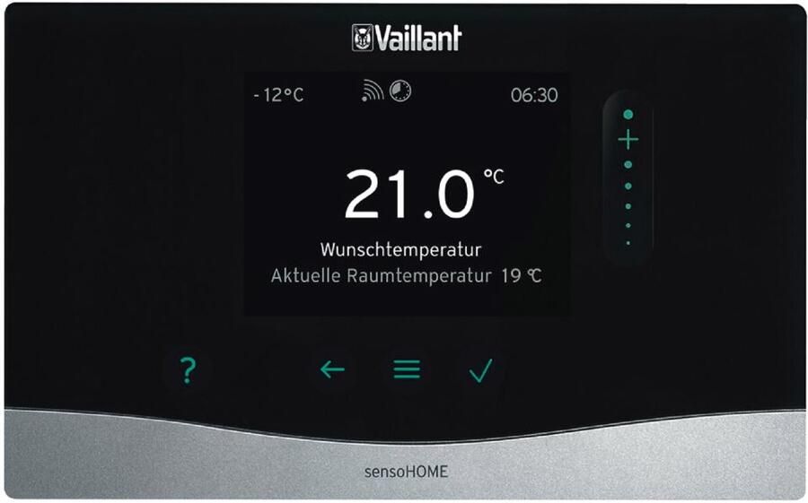 VAILLANT sensoCOMFORT VRC720 systeemregelaar met buitenvoeler 0020260913