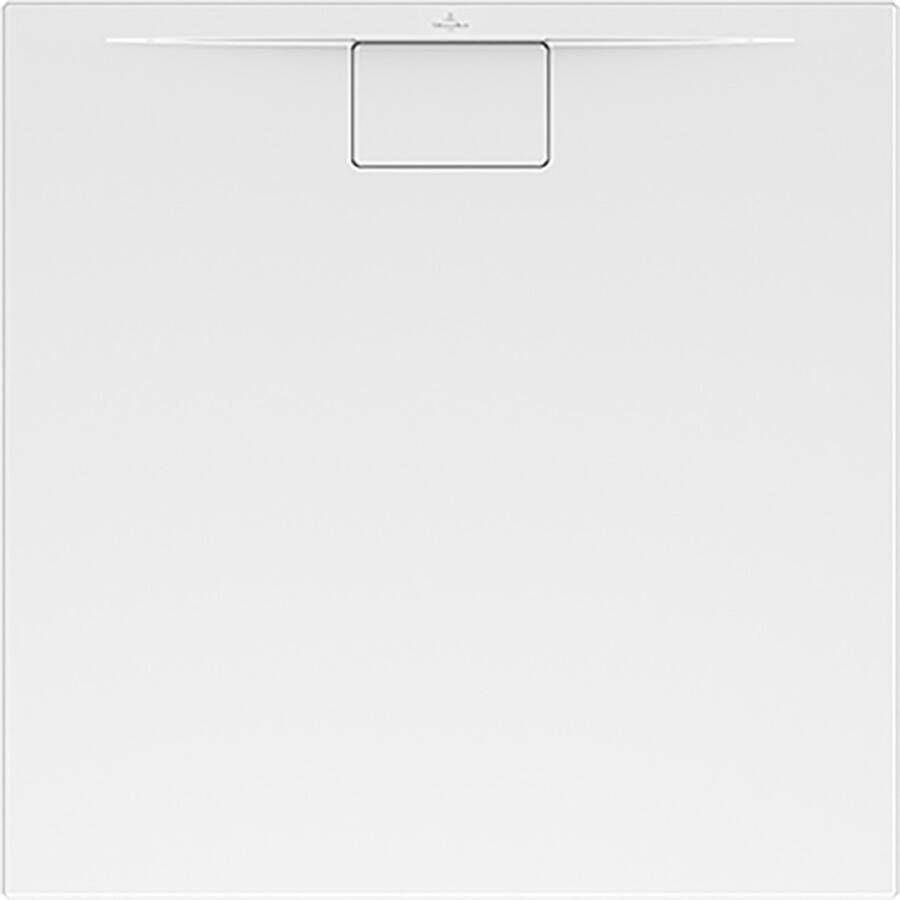 VILLEROY&BOCH Villeroy&amp Boch Architectura metalrim acryl douchebak 900x900x15mm met afvoerkap zonder ondersteuning wit