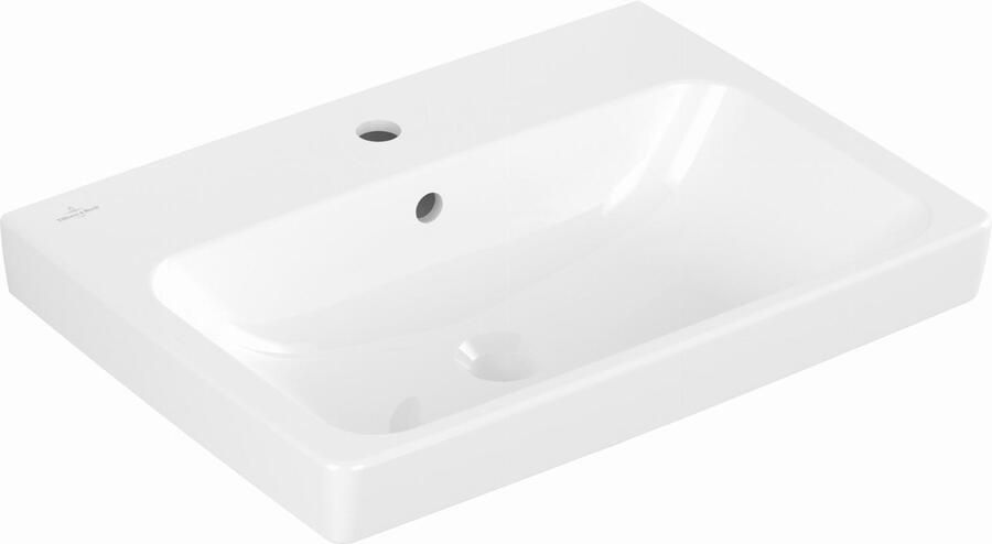 VILLEROY & BOCH Architectura wastafel m. kraangat m. overloop 60x44.5x16.5cm wit 4A876001