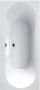 Villeroy en Boch Ligbad Villeroy & Boch Oberon Duobad Quaryl 180 x 80 cm Met Poten Inclusief Overloopcombinatie Wit Alpin - Thumbnail 3