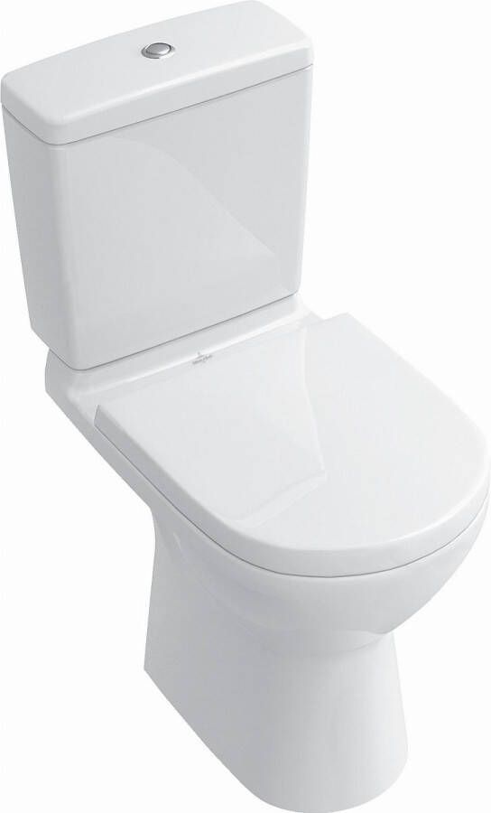 VILLEROY&BOCH Villeroy&amp Boch Diepspoelcloset O.novo kermamiek PK staand afvoer horizontaal Quickrelease Softclose RVS 400x360x700mm wit - Foto 2