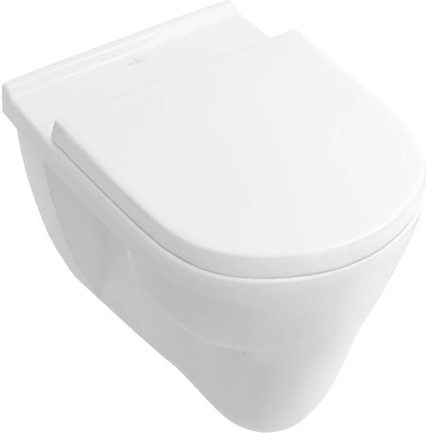 VILLEROY&BOCH Villeroy&amp Boch O.novo wandcloset vlakspoel 6l AO excl. zitting hxbxd 360x360x560mm glanzend wit
