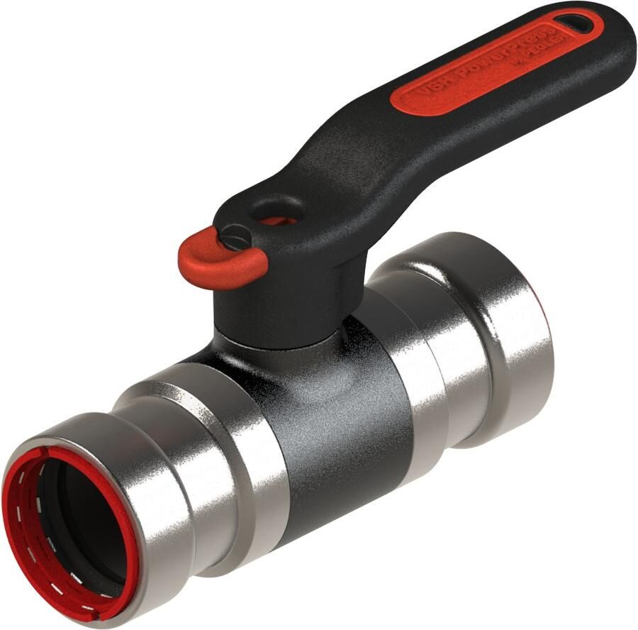 VSH Powerpress Kogelkraan 2"x 2"(persmof x persmof ) EPDM PN16 messing(DZR )