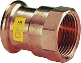 VSH XPress CU GAS rechte koppeling schroefbus 35mm x 1 4"koper gas(pers x binnendraad ) - Foto 2