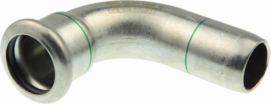 VSH XPress RVS bocht koppeling 90gr 54 x 54mm RVS (pers x insteek)