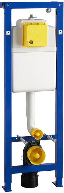 WISA XS Excellent Inbouwelement met frame WC frontbediening verstelbaar 1180-1380 x 380 x 140-200mm (HxBxD) - Foto 2