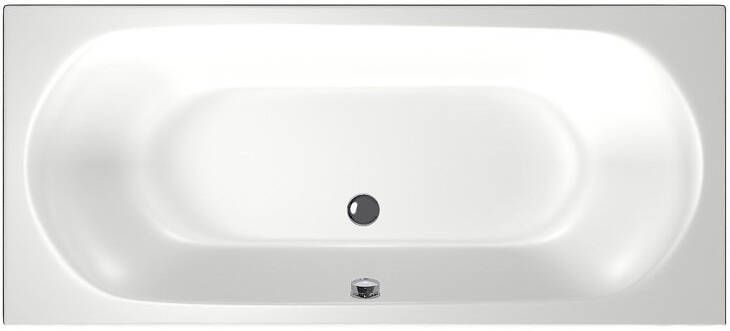 Xenz Ligbad Inbouw Cuba Rechthoek 1-2 Persoons Duobad 80x180x48cm Acryl Wit Hoogglans met Poten - Foto 2