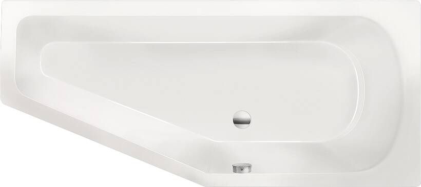 Xenz Ruimtebesparend bad Lagoon compact | Rechts | 170x75 cm | Incl.Badafvoer | Met overloop | Acryl | Glans wit - Foto 5