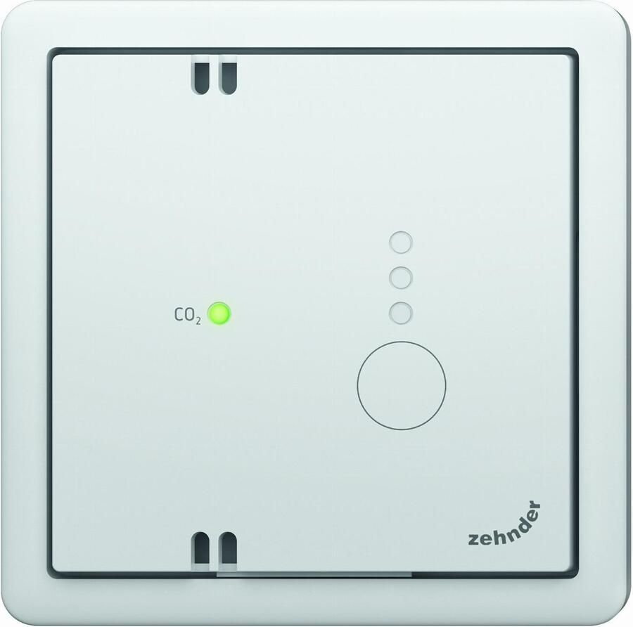 ZEHNDER Ruimteluchtkwaliteitopnemer CO2 sensor RF 67(Compatibel met standaard afdekramen ) Opbouw 12VDC IP30