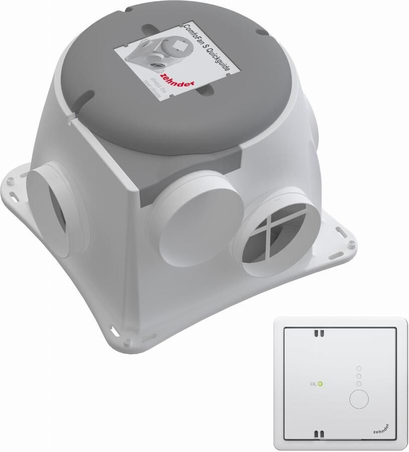 ZEHNDER Comfofan Silent CO2 pakket 125mm kunststof 458006726