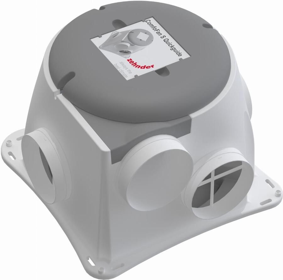 ZEHNDER ComfoFan Silent Set Installatiepakket 425 m h met randaarde stekker 458006606