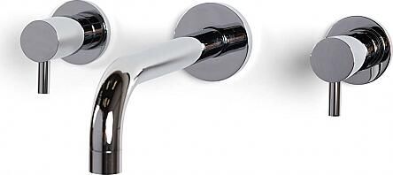 Bongio Squadra Inbouw wand wastafelmengkraan 22cm uitloop met installatiebrug chroom BO40538CR2A0LLV