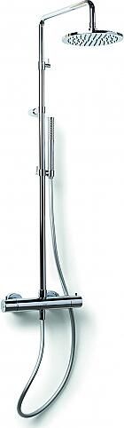 Bongio Squadra regendouche met thermostaat hoofddouche 22 2cm en handdouche chroom BO32547CRLU