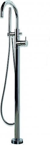 Bongio Squadra vrijstaande badmengkraan incl. handdoucheset en omstel chroom BO32634CR0DPRLV