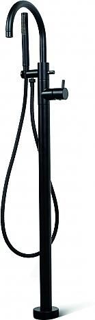 Bongio Squadra vrijstaande badmengkraan incl. handdoucheset en omstel zwart BO32634NE0DPRLV