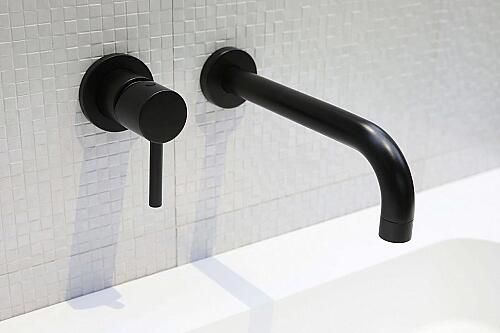 Bongio T mix inbouw wastafelkraan 22cm mat zwart BO32538NE22