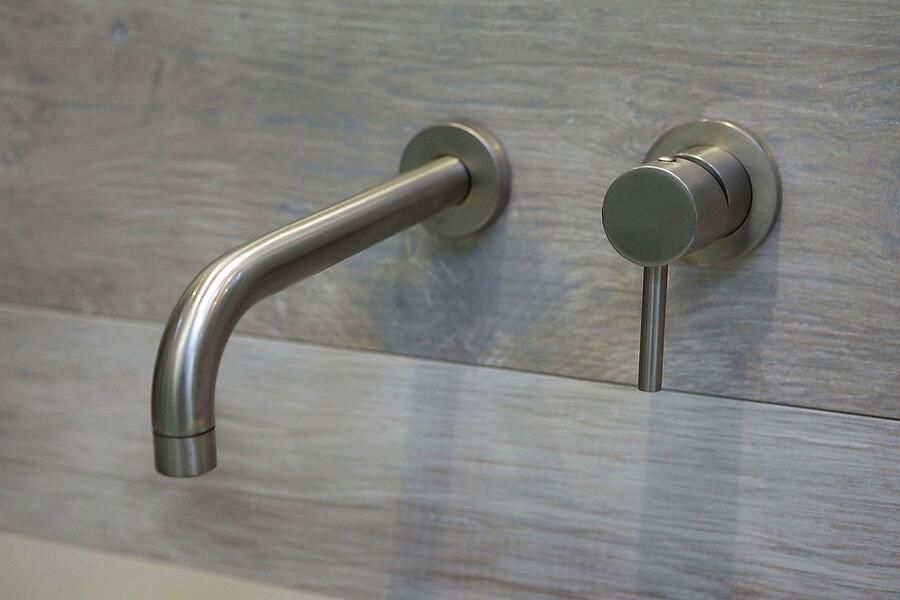 Bongio T mix inbouw wastafelkraan 16cm uitloop geborsteld nikkel BO32538NS16