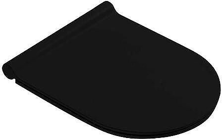 Catalano Sfera Zero closetzitting slim softClose Quick R. Antibac. Durop RVS. Mat Zwart 0551200022