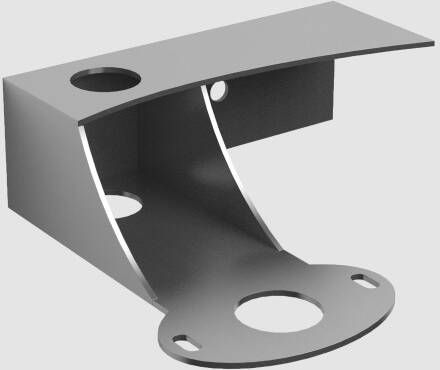 Clou First console t.b.v. fonteinkom met kraangat rvs geborst. CL 07.39111